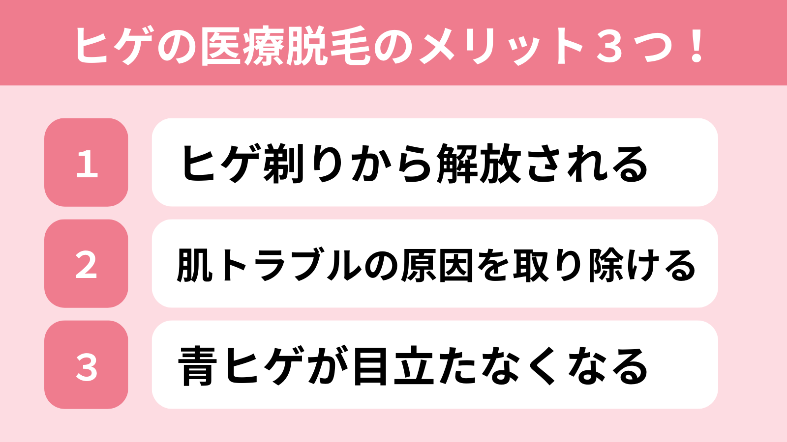 ヒゲの医療脱毛を受けるメリット