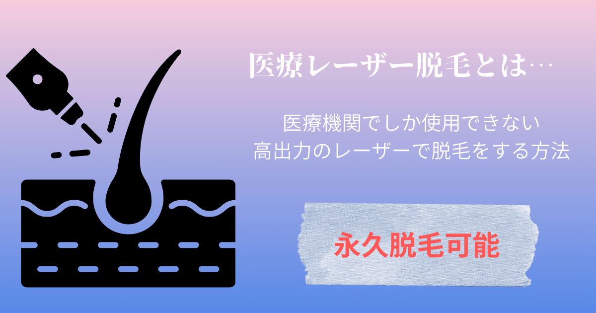 医療レーザー脱毛とは